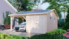 Wooden carport and storage 5,7x5,3