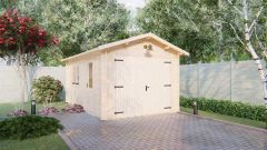 Wooden garage 3,2x5,2 44mm